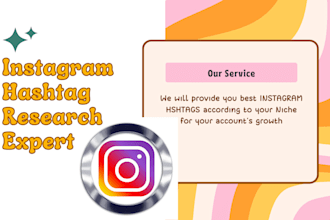 research instagram hashtags according to your niche to grow your account