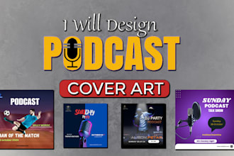 do design professional and amazing podcast cover art