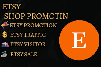 do etsy SEO listing, etsy shop promotion, esty store campaigns to boost sales