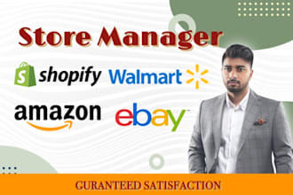 be your virtual assistant for amazon, ebay, and shopify