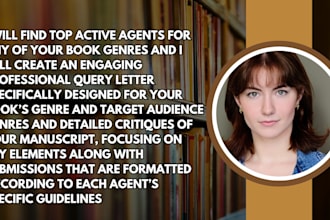 find literary agent for your novel, self help book and children ebook