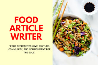 be your recipe writer, cookbook and food recipe writer