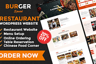 design restaurant website and food ordering system