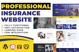 design insurance website, life insurance health insurance final expense website