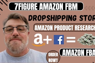 setup amazon fbm dropshipping store, amazon fba, manage amazon store