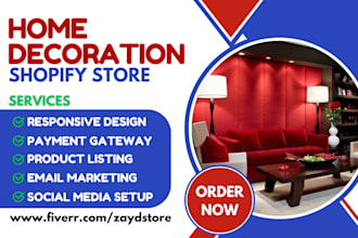 design home decor, interior design, furniture shopify store, home decor website