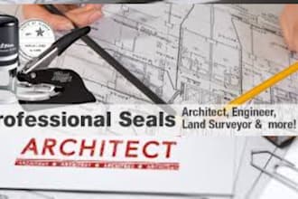 do architectural stamp, floor plan, architectural drawing, city permit