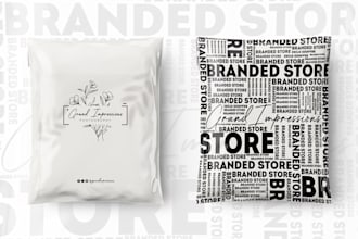 design creative poly mailer, bubble mailer and packaging bag