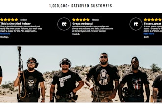 design gun shopify website firearm store ammunition website machine gun website