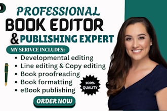 do line editing, developmental editor, proofread non fiction kdp book formatting