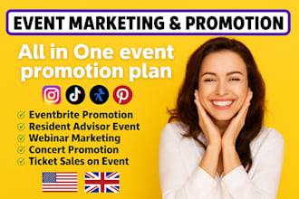 do event promotion eventbrite marketing, webinar, linkedin viral tiktok event