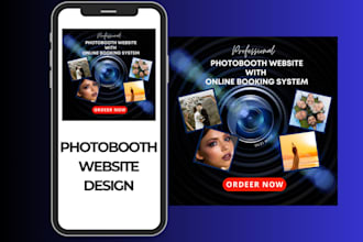 create photo booth website, 360 photo booth website with online booking system