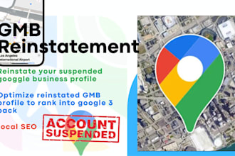 fix and appeal reinstatement for your suspended google my business gmb seo