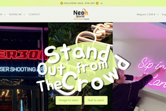 neon shopify website car light shopify store nitro website