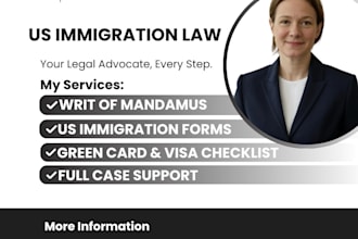 draft a writ of mandamus petition for a delayed green card, visa, uscis process