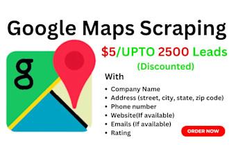 create a list of leads with google maps scraping