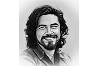 draw realistic headshot pencil sketch from photo in 24 hours