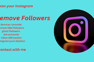 remove fake,ghost follower and do unfollow