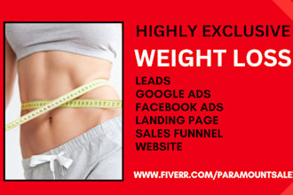 generate weight loss leads weight loss landing page weight loss sales funnel