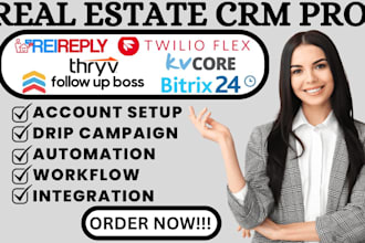 setup twilio flex thryv rei reply bitrix24 kvcore follow up boss real estate crm