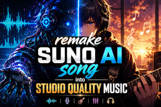 remake suno ai song into studio quality music