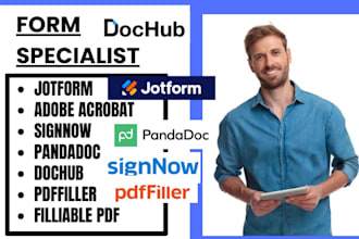 convert fillable pdf jotform adobe acrobat pandadoc dochub signnow pdffiller