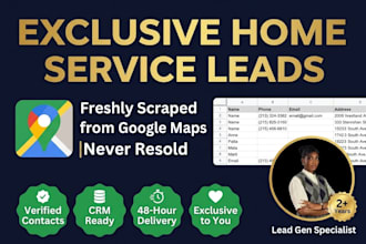 generate home inspection renovation leads appliance repair leads via google maps