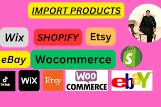 bulk upload and import products on etsy, ebay, shopify, woocommerce and wayfair