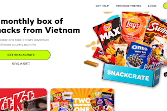 design a subscription box shopify store gift box mailer box crate joy website