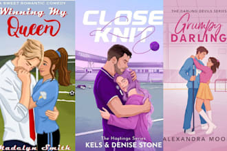 illustrate romance book, kindle cover, paperback, ebook cover, amazon kdp
