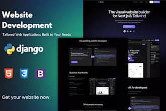 develop and fix website using python django
