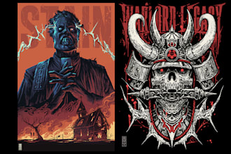 help your dark vision into masterpiece artwork with my illustration