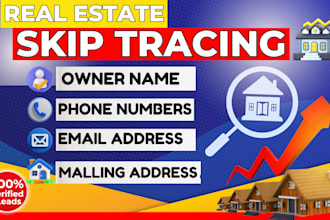 do accurate real estate skip tracing and property owner lead generation