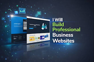 build business, company, portfolio websites with admin panel