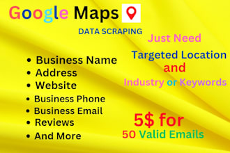 scrape google map data for lead generation, b2b data extraction