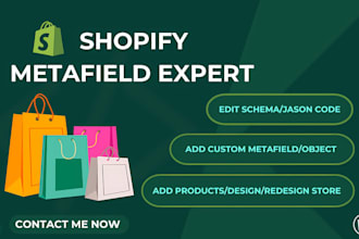 add shopify metafield metaobject product page redesign checkout error fix custom