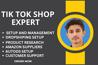 set up tiktok shop, tiktok shop VA,  and tiktok marketing