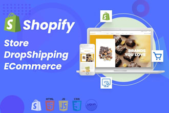 do shopify web design or shopify dropshipping store or shopify website