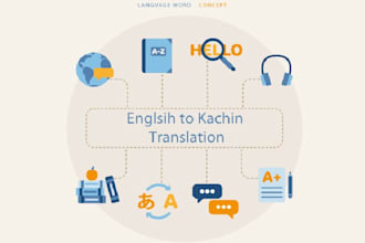 offer english to kachin translation service