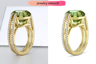 do high jewelry photos editing retouch like 3d quality