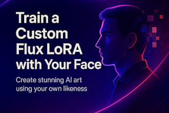 train a flux lora with your face