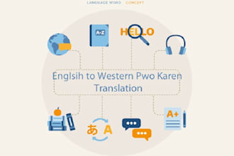offer english to pwo karen translation service