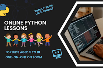 teach python to kids ages 5 to 18