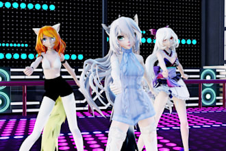 create mmd model, vrchat booth nsfw vtuber vstreamer sfw anime character