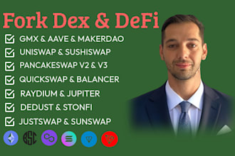 fork dex defi dao web3 dapp on ethereum bsc polygon solana ton sui blockchain