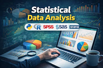 do statistics, regression hypothesis testing, data analysis spss, r, SAS, stata
