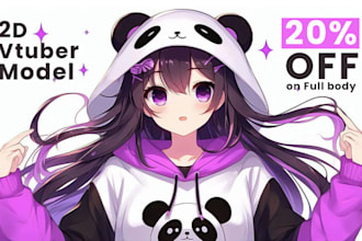 design a vtuber model vtuber avatar 2d vtuber for you