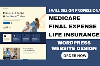 design life insurance website medicare website final expense website design