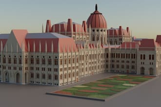 create realistic 3d building models for architecture, real estate