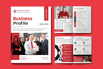 design business brochure, company profile, proposal, annual report